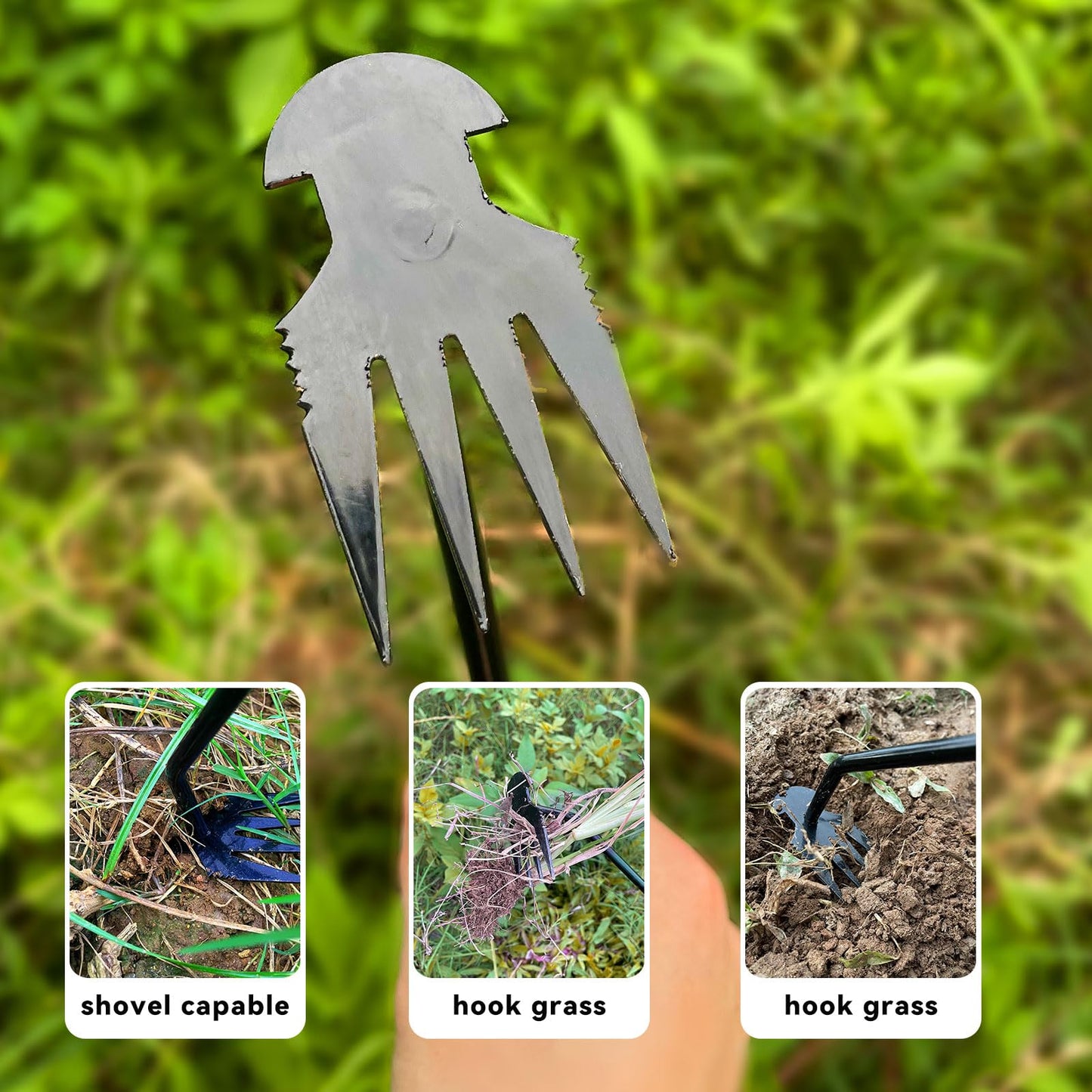 SEREVIGPUL Weed Puller Tool,Portable Garden Hand Tool for Weed Removal,2026 New Garden Weeder Tool Stainless Steel Hand Weeder Tool,Tools for Vegetable Gardening Backyard Farm Planting & Weeding