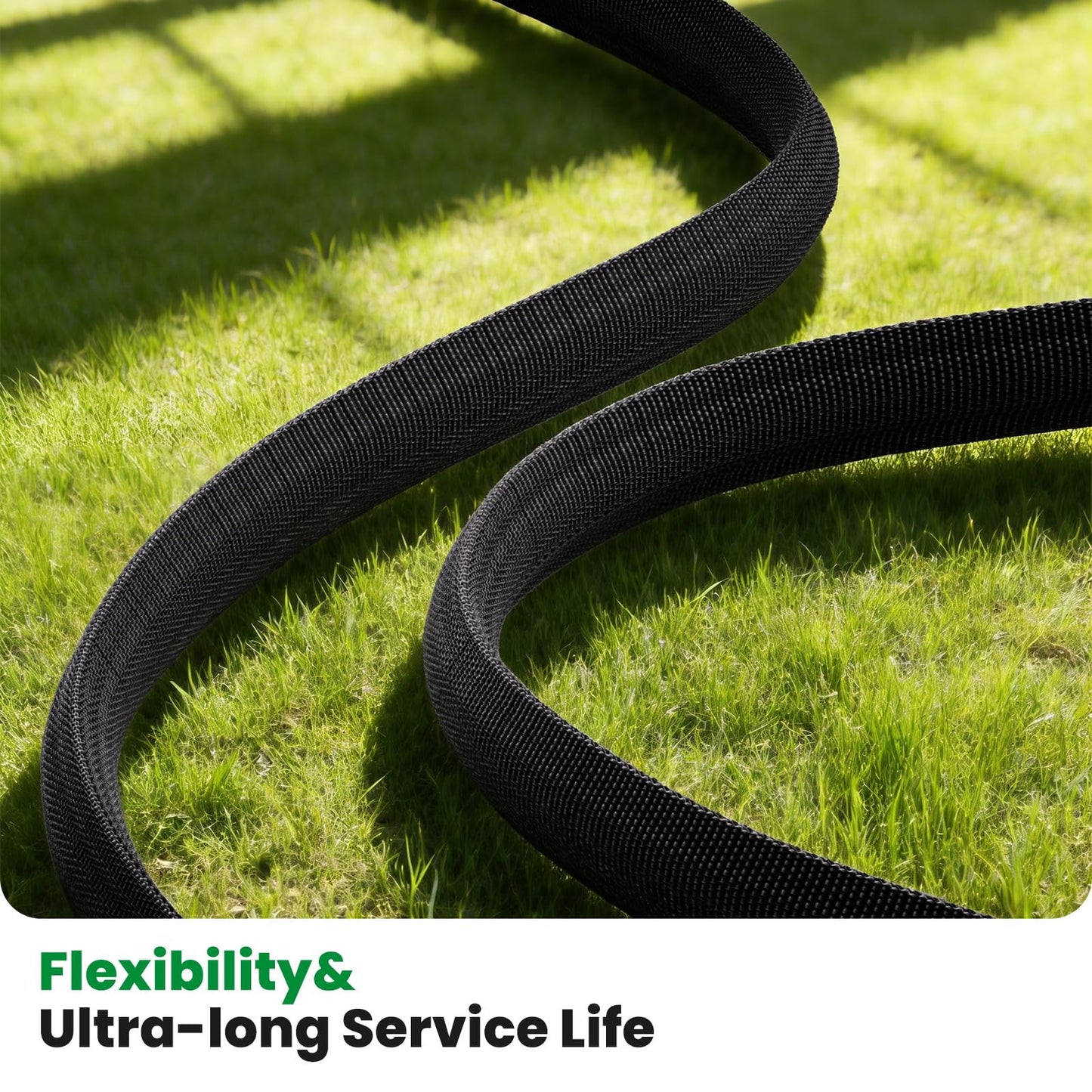 Garden Hose 50FT, Non-Expanding Water Hose Ultra Lightweight, Kink-Free, Burst-Resistant, Lead-Free, Flexible & Durable High-Pressure Hose for Yard, Lawn, Outdoor, Car Washing