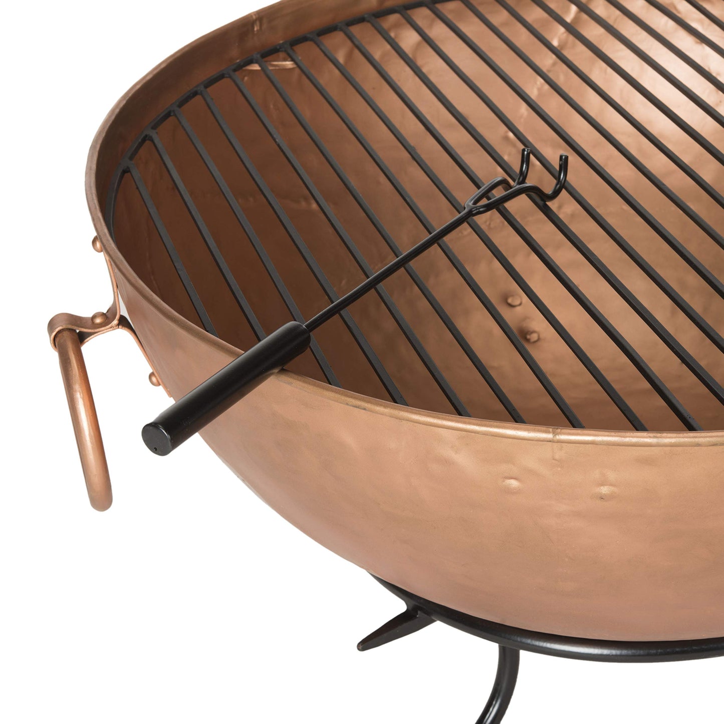 Safavieh Outdoor Collection Bangkok Fire Pit, Copper and Black