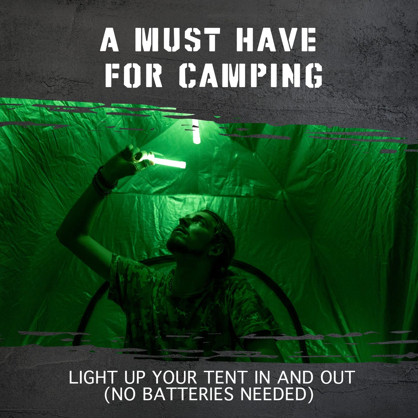 Glow Mind 20 Ultra Bright Glow Sticks - Emergency Light Sticks for Camping Accessories, Parties, Hurricane Supplies, Earthquake, Survival Kit and More - Lasts Over 12 Hours (Multi Color)