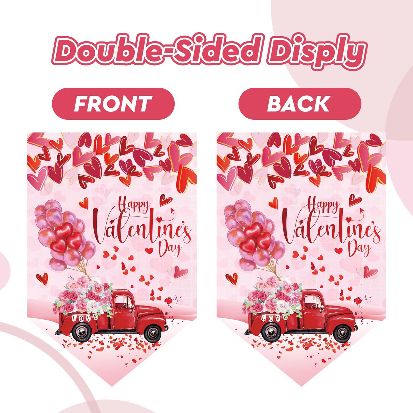 VitalCozy 20 Pieces Seasonal Garden Flags Set Holiday Outside Double Sided Yard Flags for Valentine Mardi Gras New Year All Festive Outdoor Lawn Decor
