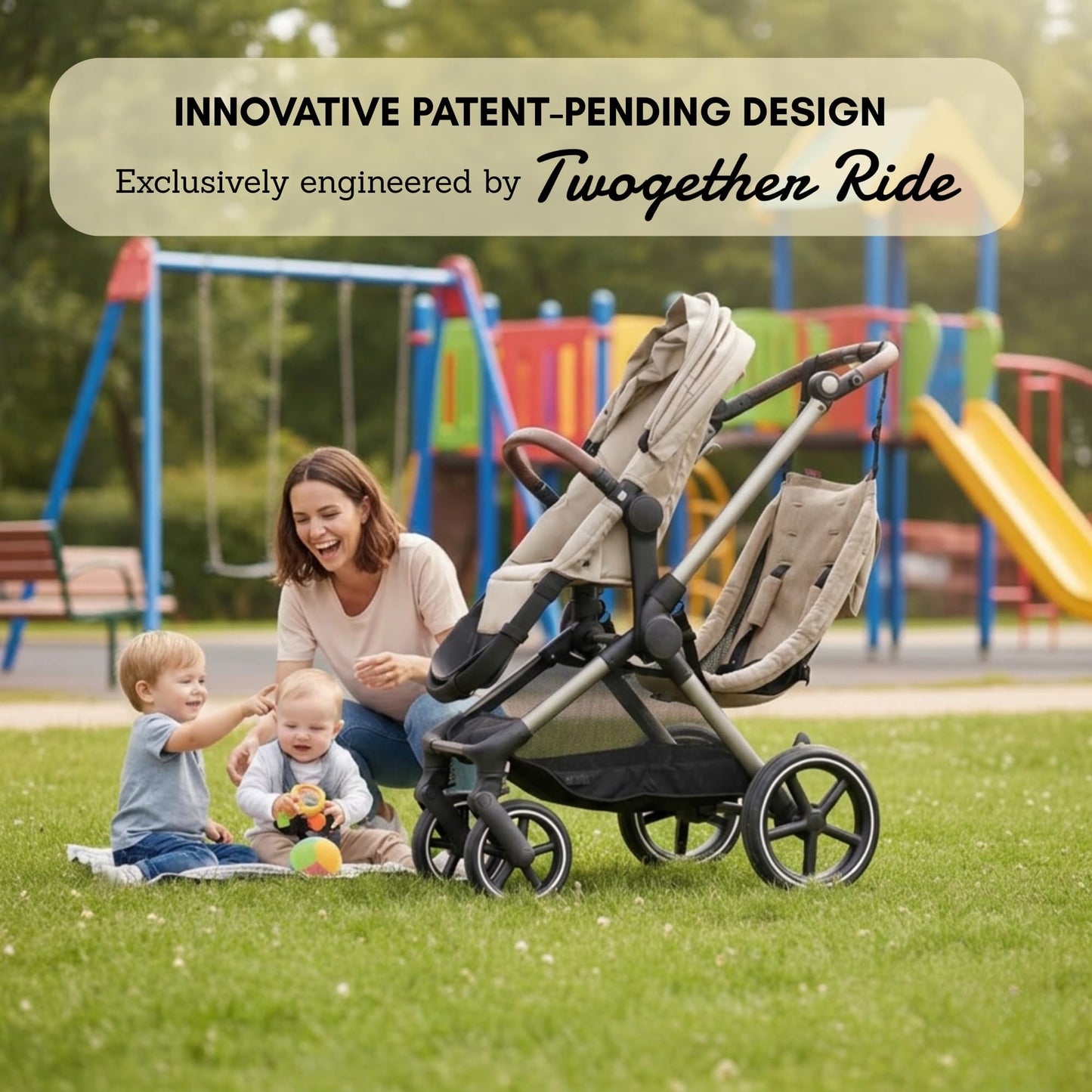 Hammock Seat Attachment. Alternative for Universal Stroller Board for Infant and Toddler or Toddler Stroller 3-5 Year Old. Alternative for Stroller for Toddler (Sandstone)