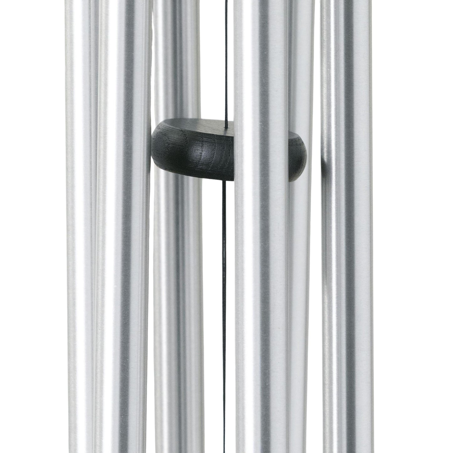 Woodstock Wind Chimes Pachelbel's Canon in D, Silver Aluminum Tubes, Medium 32 - Inch, Deep Toned Windchime for Outdoor Decor for Garden, Patio, Porch