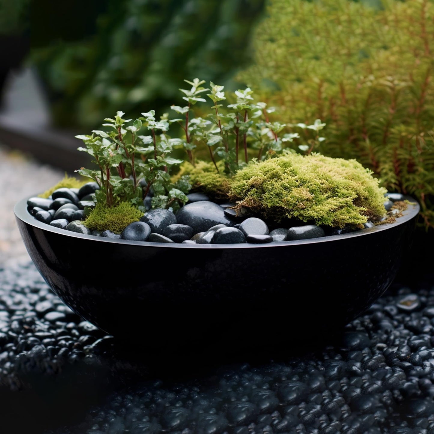 StoneCreek 12 LBS River Rocks, Large Size, Decorative Garden Stones for Plant Landscaping, Polished Gravel Filler Pebbles for Home Decoration, Vases, Succulents(Black Pebbles)