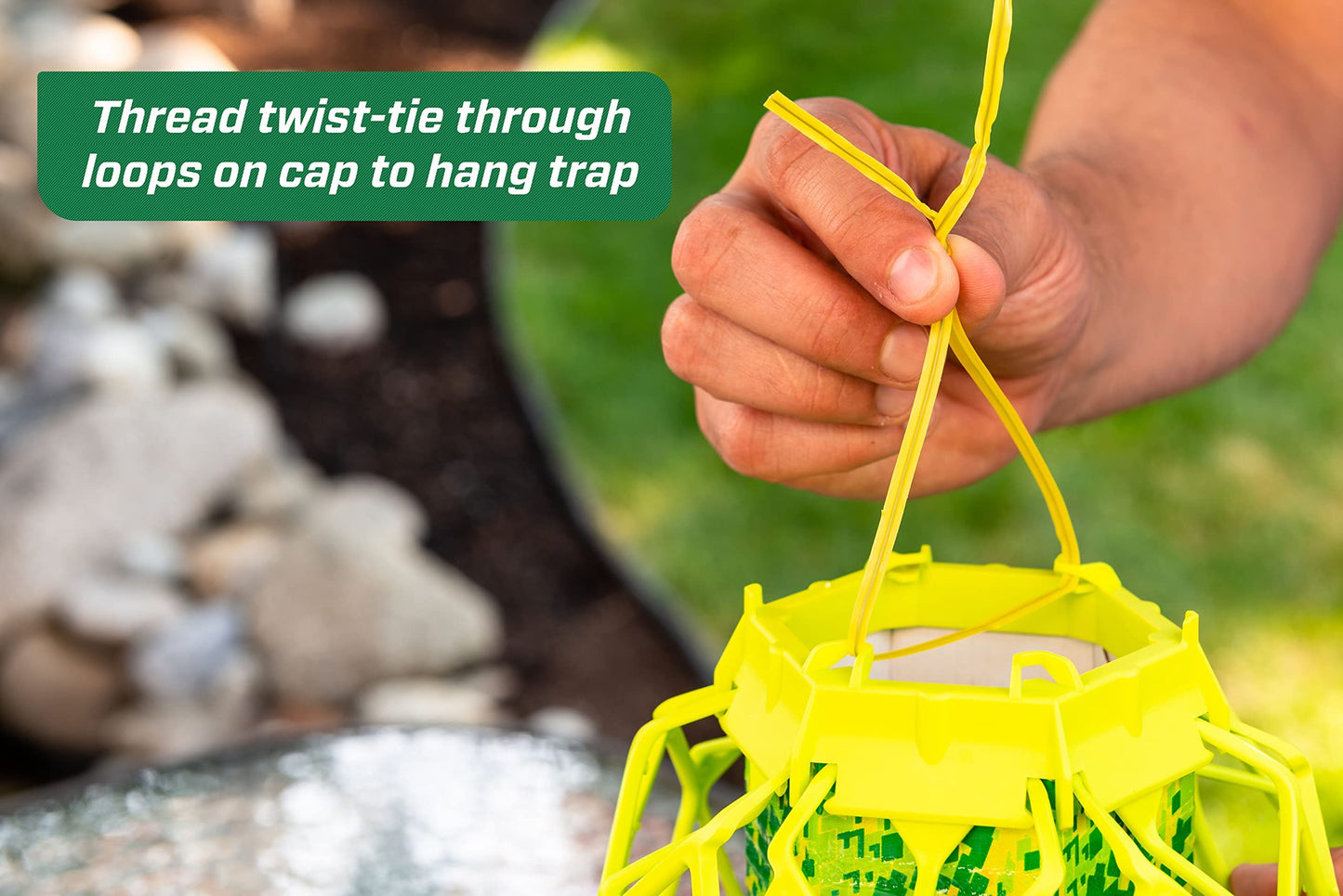 RESCUE! VisiLure® TrapStik for Wasps, Mud Daubers, Carpenter Bees – 3 Pack