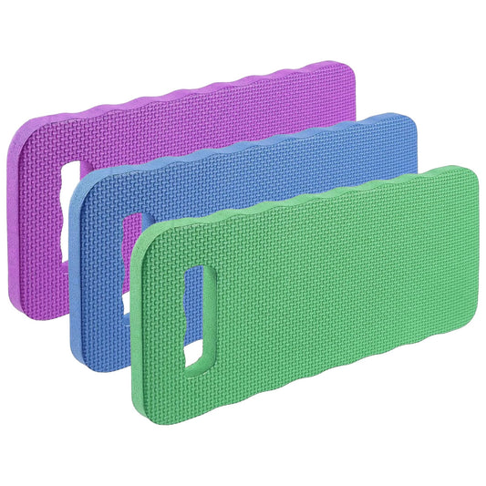 Black Duck Brand Large Kneeling Pads 15" x 7" for Gardening, Cleaning & Repairs – 3 Pack – Waterproof, Lightweight & Durable for Indoor & Outdoor Use