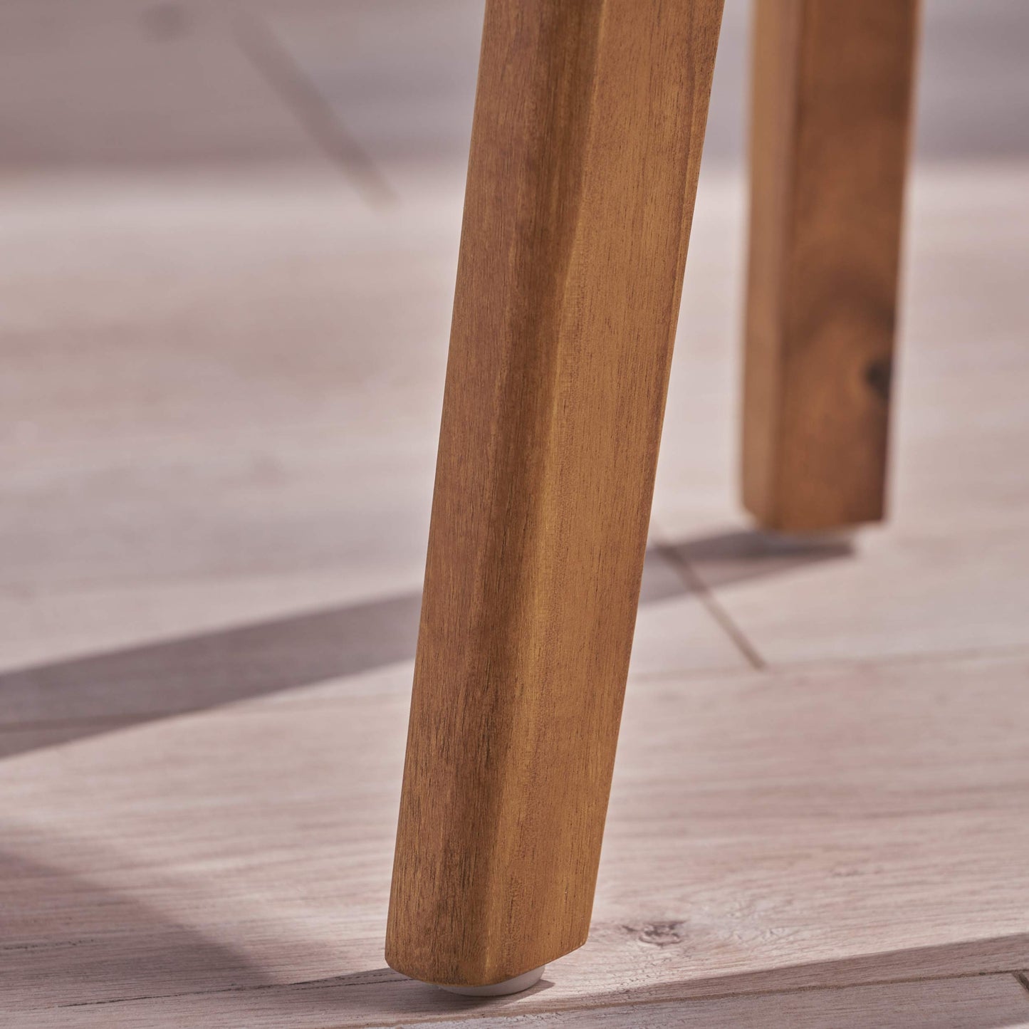 Christopher Knight Home Gino Outdoor Acacia Wood Side Table, Natural Finish