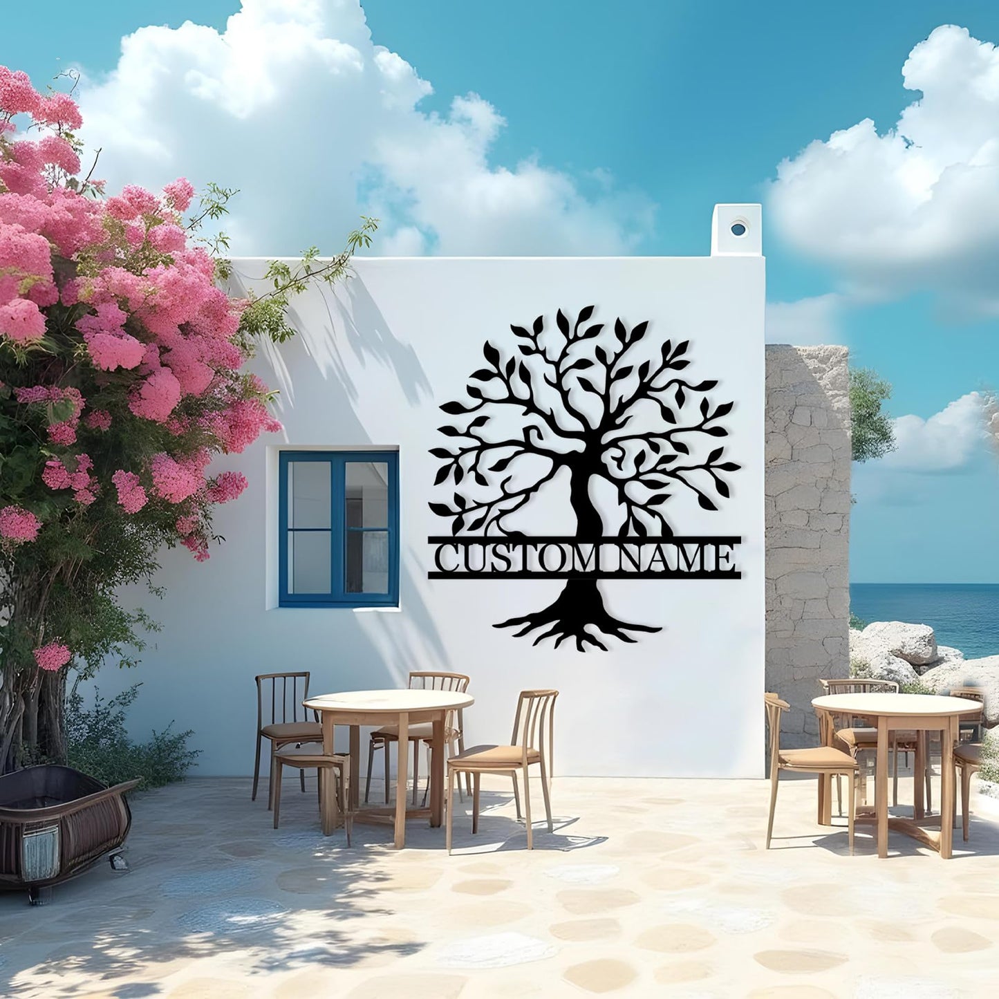 Custom Tree of Life Family Metal Signs, Personalized Tree of Life Wall Decor, Outdoor Yard Decor, Family Sign Wall Decor, Monogram Metal Sign, Custom Tree Yard Sign, Home Decor for Living Room