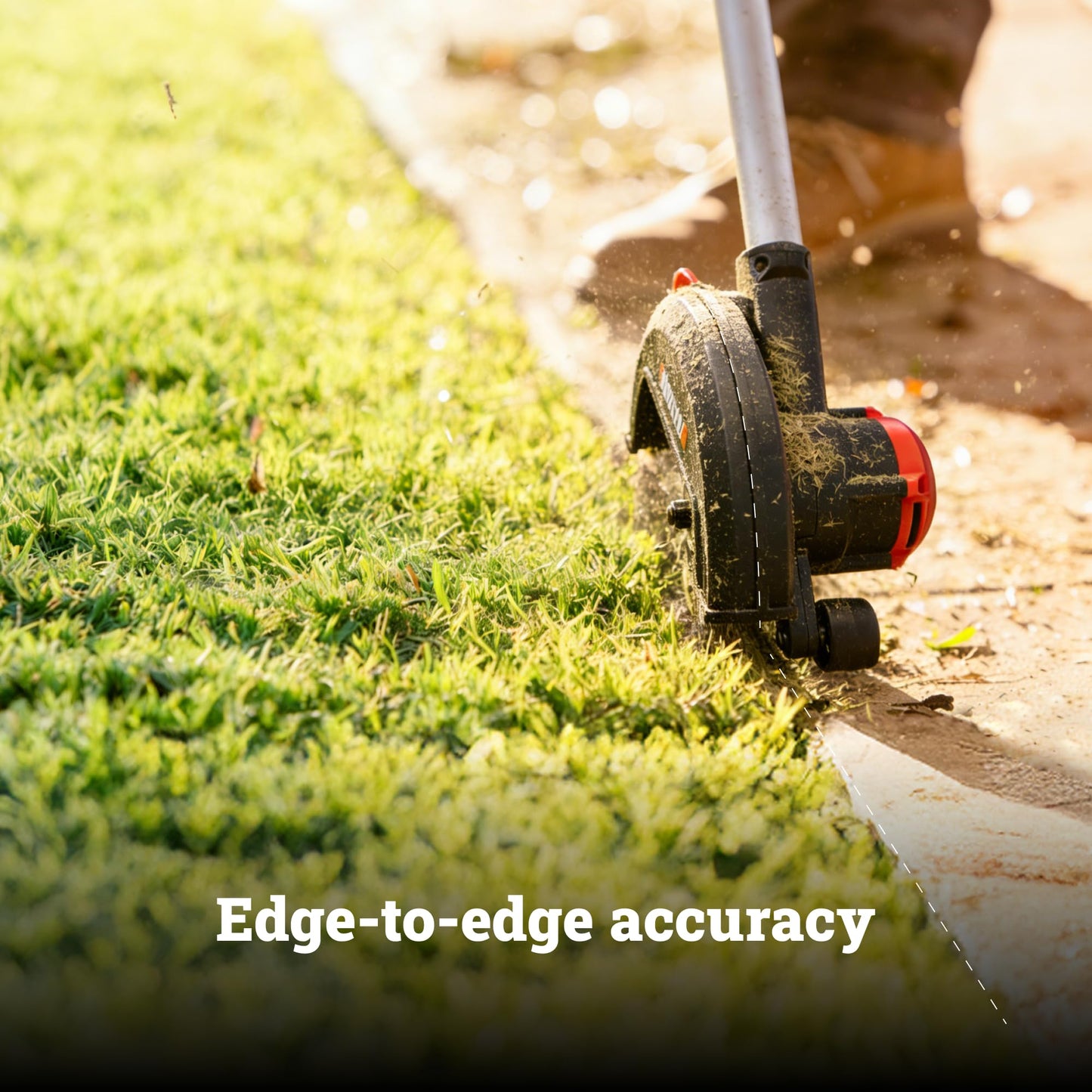 WORX Nitro Cordless Lawn Edger, 7'' Grass Edger with 3 Depth Settings, 20V Trencher with Dual Wheels & Brushless Motor, 4.0 Ah Battery & Charger Included, WG898