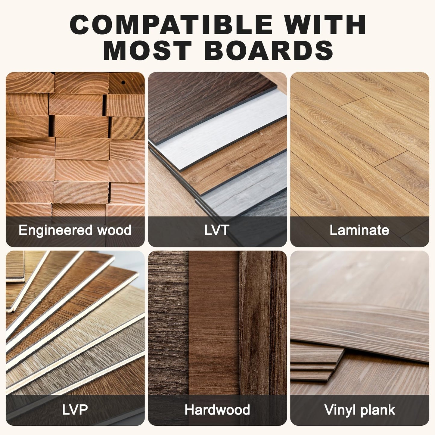Floor Gap Fixer Tool Kit – Heavy-Duty Plank Grabber & Washable Adhesive Pad for Laminate, Vinyl, and Hardwood Flooring Repair (Only Plank Grabber)