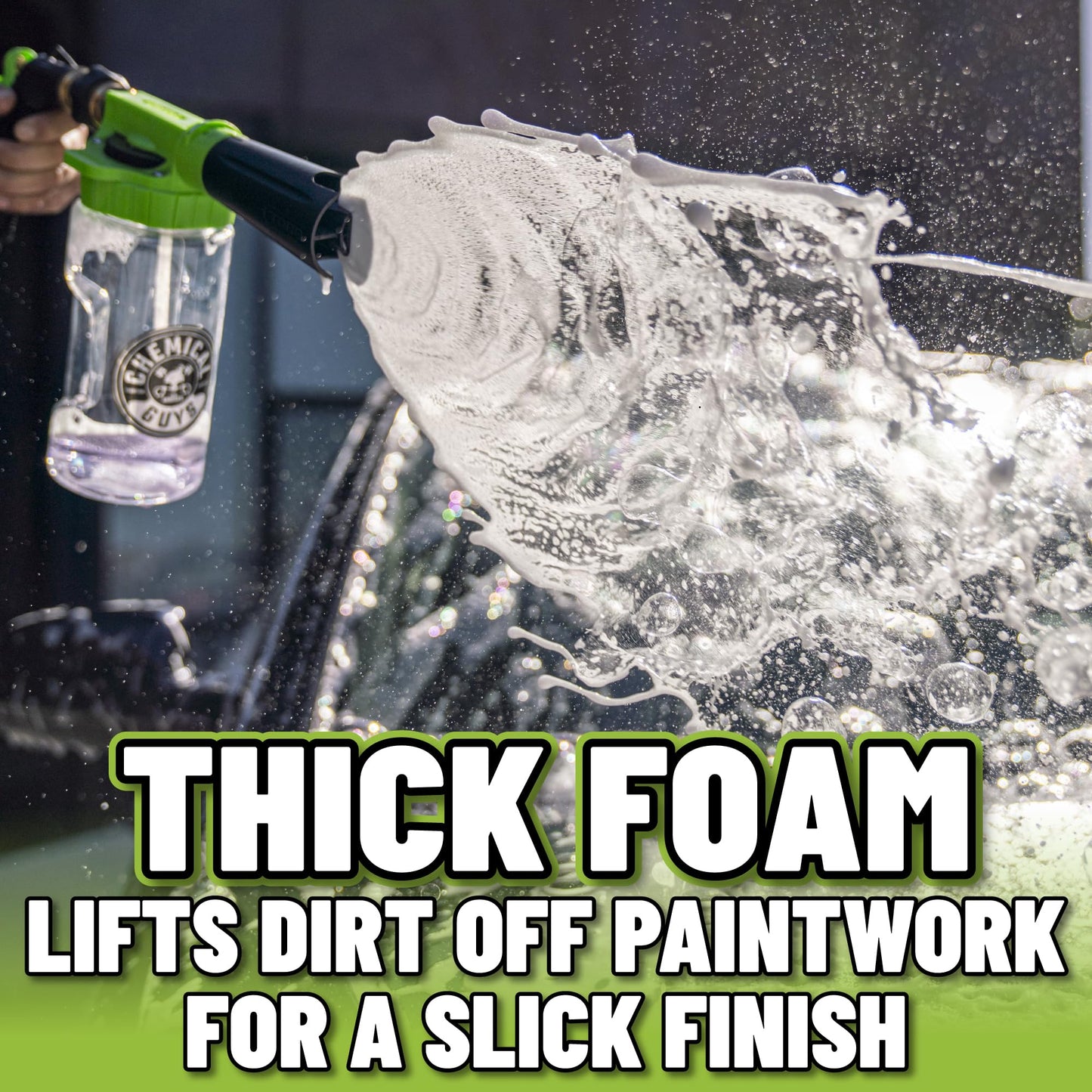 Chemical Guys TORQ Foam Blaster 6 - Foam Cannon Garden Hose Attachment, Easy to Use, Sprays Thick Suds for Safe Washing Trucks, SUVs, Motorcycles, RVs, and Other Vehicles