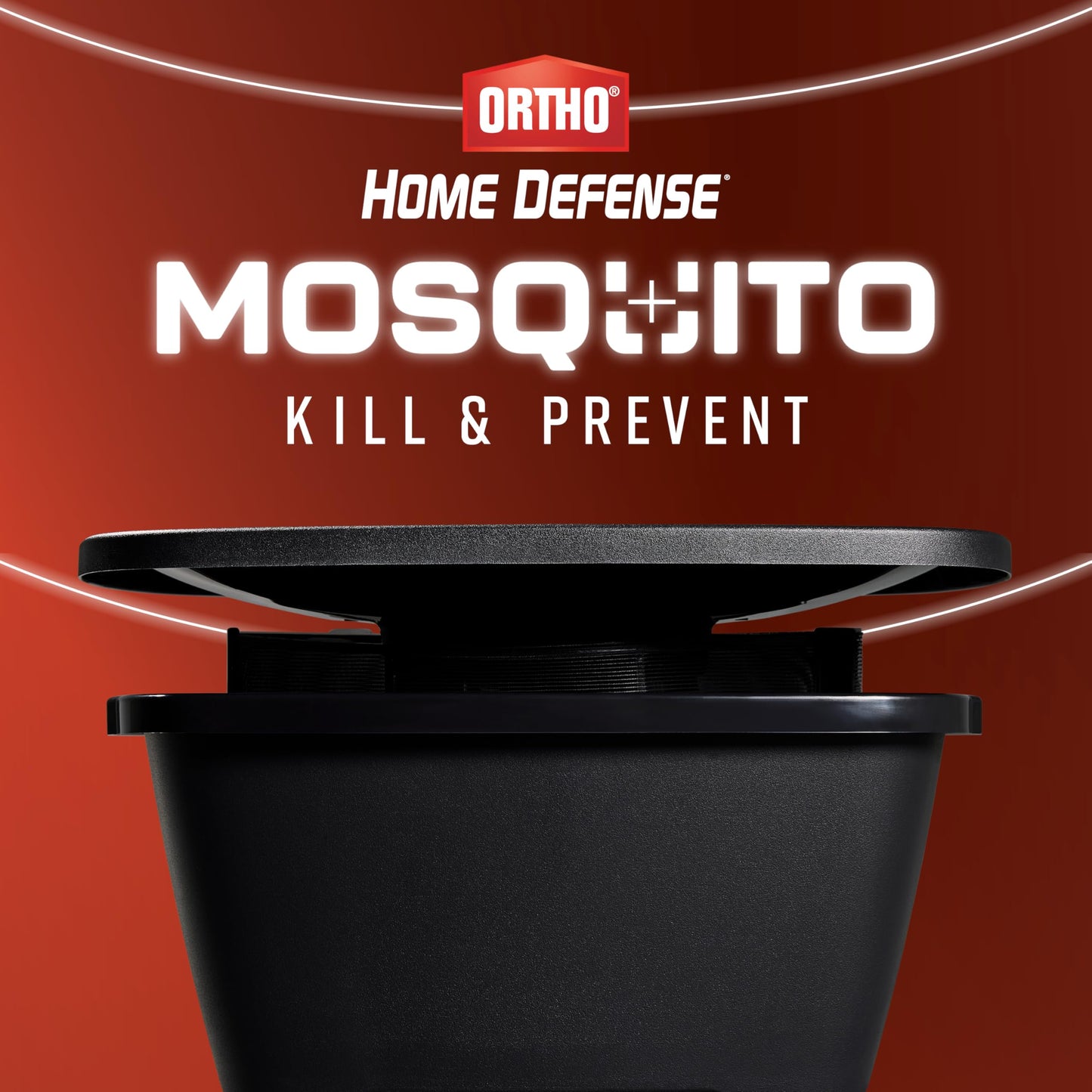 Ortho Home Defense Mosquito Kill and Prevent - Controls Mosquitoes and Larvae, Silent, Easy-to-Use, Mosquito Killer Protects up to 4,300 sq. ft., 1 Station & 2 Bands for 2 Months Protection