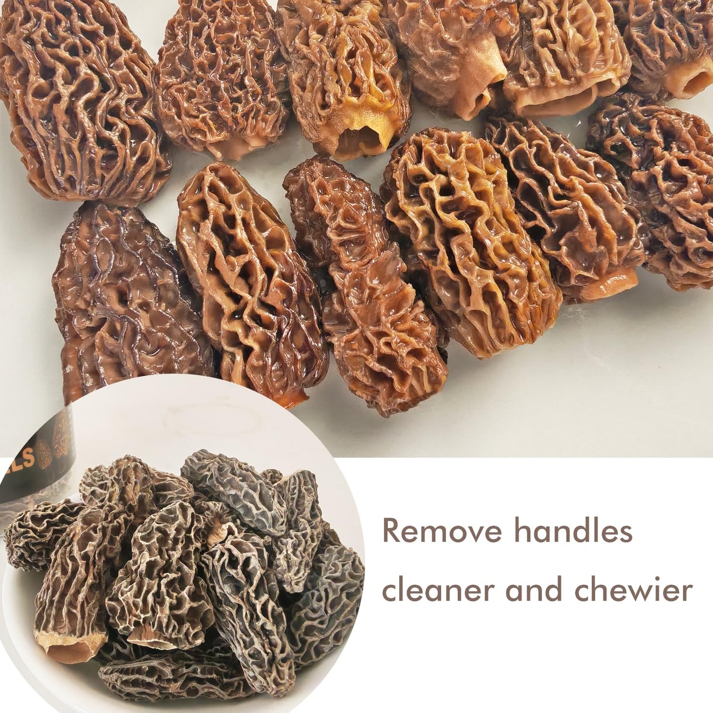 VIGOROUS MOUNTAINS Premium Dried Wild Morel Mushrooms 2oz, Wild Harvested, Earthy Flavor & Rich Umami-Perfect for Gourmet Cooking, Soups, Pasta & Risotto (56.7g)