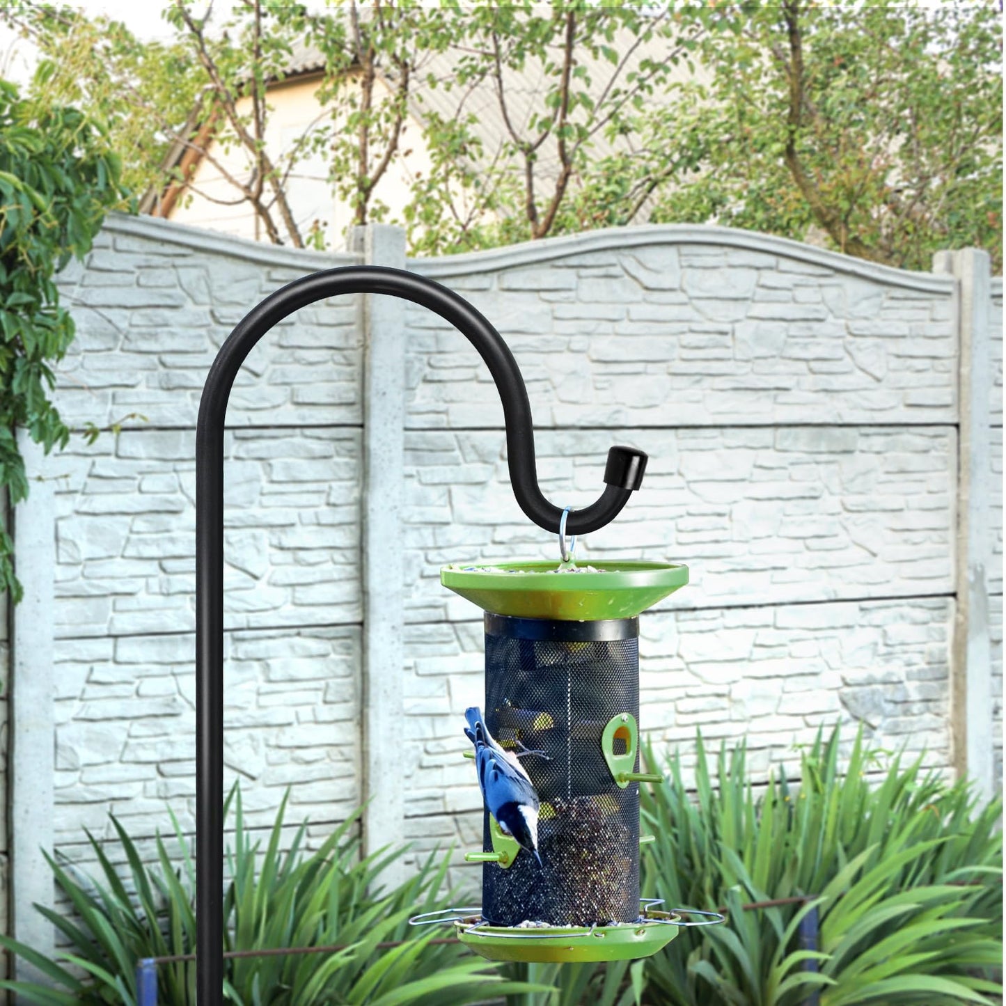 GOFORWILD Shepherd Hooks 2 Pack Adjustable, 49 inches Tall, Premium Metal Garden Hook for Outdoor, Hanging Plant, Solar Lights, Lanterns, Bird Feeders, and Wedding Decor, 7013