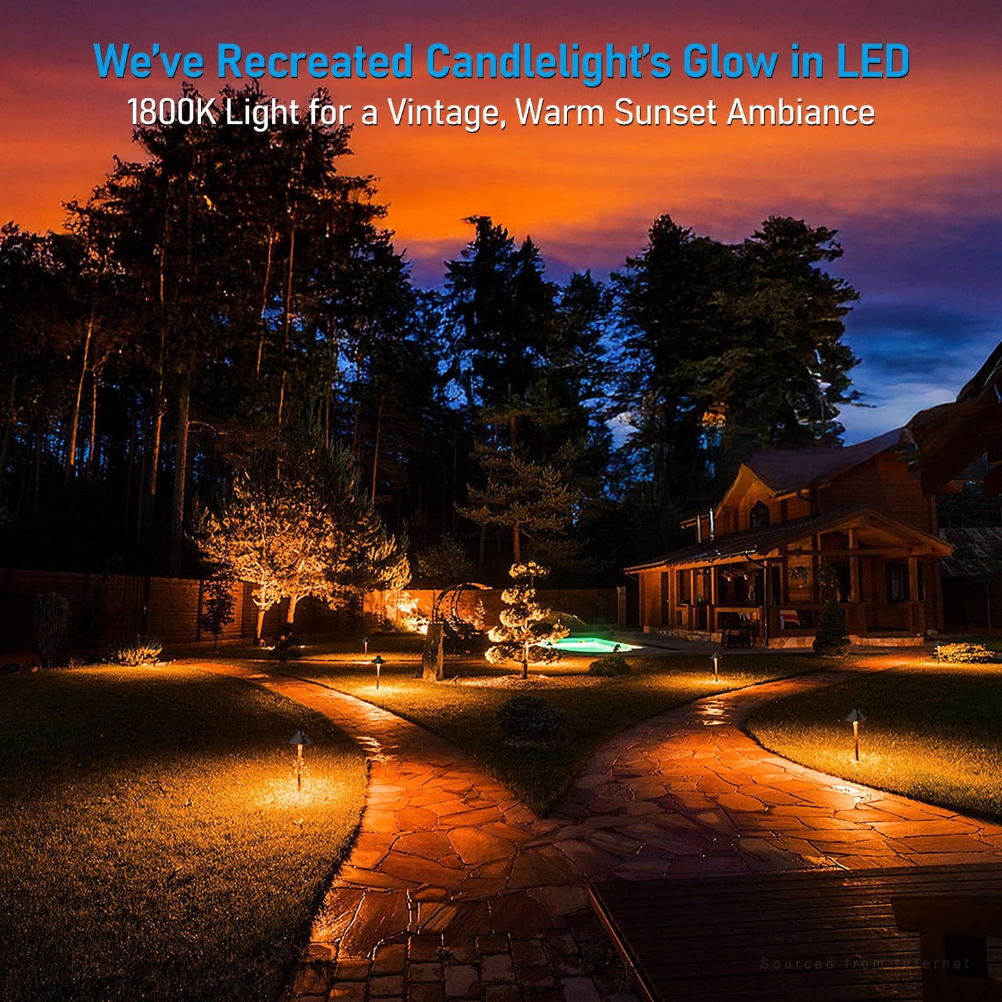 LEONLITE Update 5CCT Low Voltage Pathway Lights, 12-24V LED Landscape Path Light, 1800/2700/3000/4000/5000K, CRI90, IP65 Waterproof Landscape Lighting, Aluminum Housing, Oil Rubbed Bronze, Pack of 6