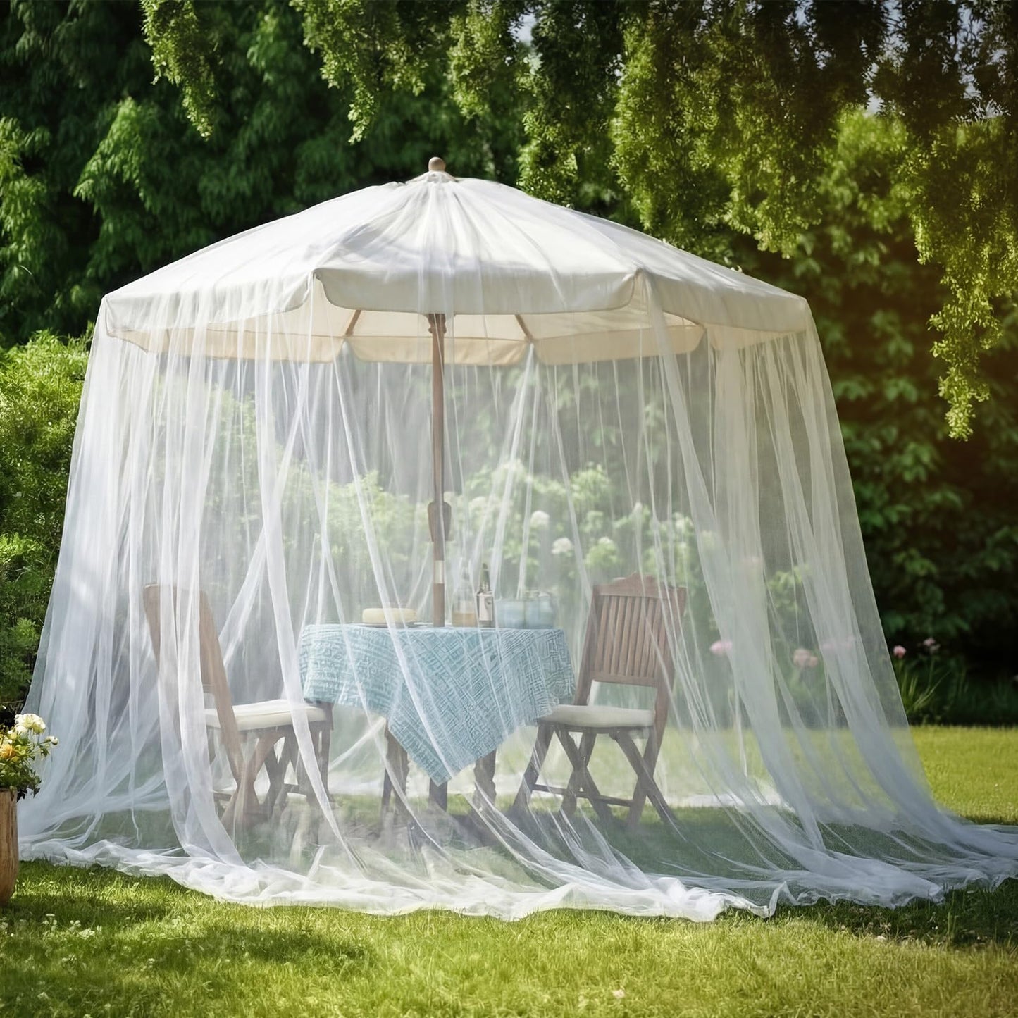 Yoojahow Garden Insect Netting for Raised Beds Extra Large Fruits Tree Netting Pest Barrier White Ultra Fine Mesh Row Bed Covers Net for Vegetable Fruit Protection from Insect Bird Animals(15X 33 ft)