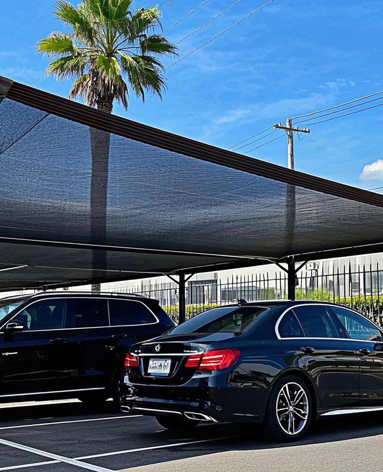 90% Black Shade Cloth,8x20FT Durable Mesh Tarp with Grommets, Garden Sunblock Shade Cloth Shading Antifreezing for Plants Cover, Greenhouse, Barns Kennel