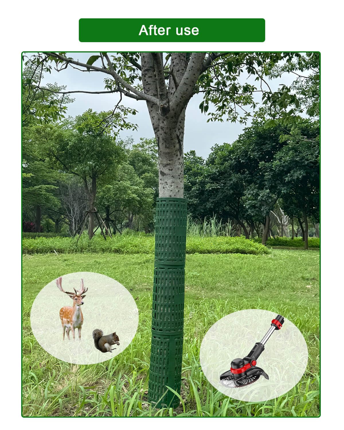 Tree Trunk Protectors Tree Bark Protectors - 8Pcs Small Tree Trunk Protector Guard Breathable Tree Protectors for Wildlife Protection