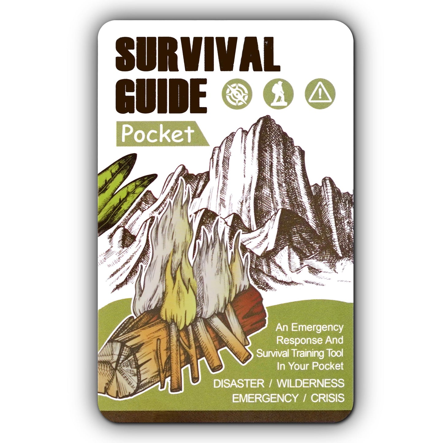Tiny Pocket Survival Guide EDC Survival Kits Military Grade for Field Emergency, First Aid, Disaster, and Rural Urban Preparedness Fully Waterproof