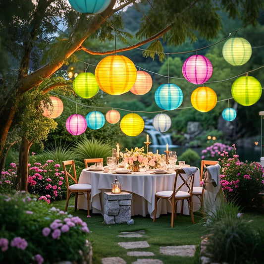 30x Battery Operated LED Party Lights Seasonal Lighting for Balloons Paper Lanterns, Waterproof - Warm White