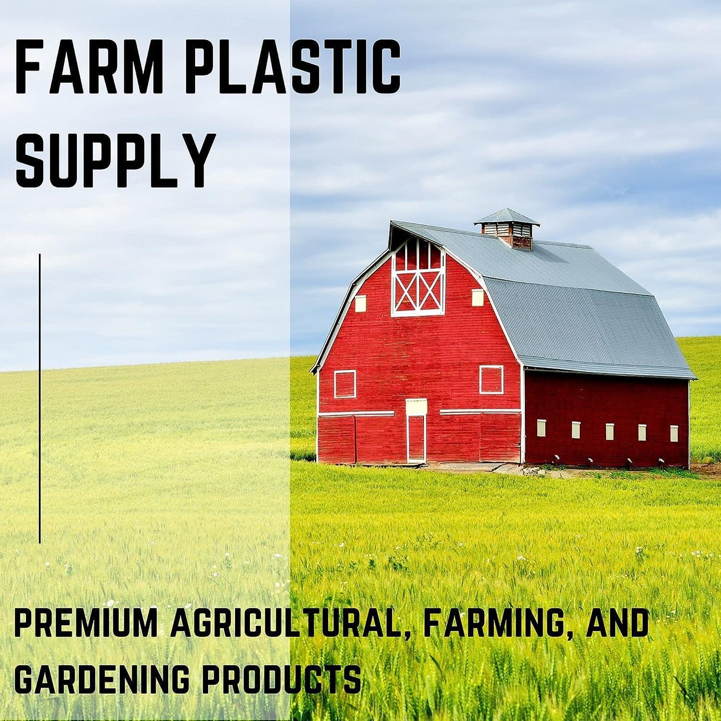 Farm Plastic Supply - 80% Green Shade Cloth Hemmed and Grommeted - Mesh Fabric for Fence Privacy Screen, Garden Shade, Shade Cloth Rolls, Wind Screen (6' x 10')