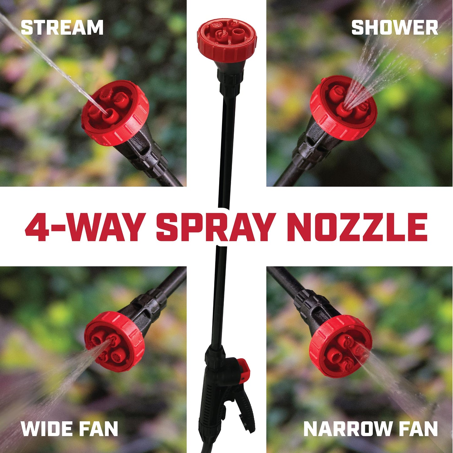 Chapin 20084: 1 Gallon Pump Sprayer – Lawn & Garden Sprayer for Weeds, Pesticides & More – 4-in-1 Spray Nozzle, Comfort Handle & Splash Guard – Durable & Lightweight