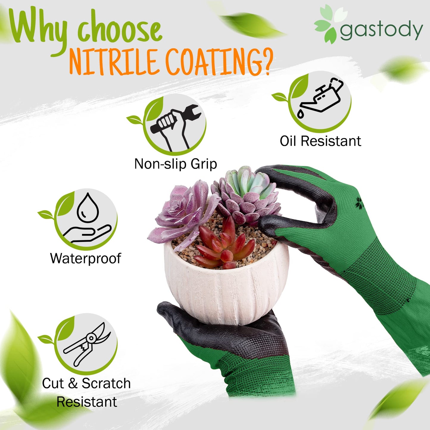 Gastody™ Long Gardening Gloves Women and Men S - Long Sleeve Garden Gloves Multipurpose Heavy Duty Outdoor and Indoor - Long Cuff Garden Gloves - Thorn Resistant Protective Work Rose Pruning Gloves