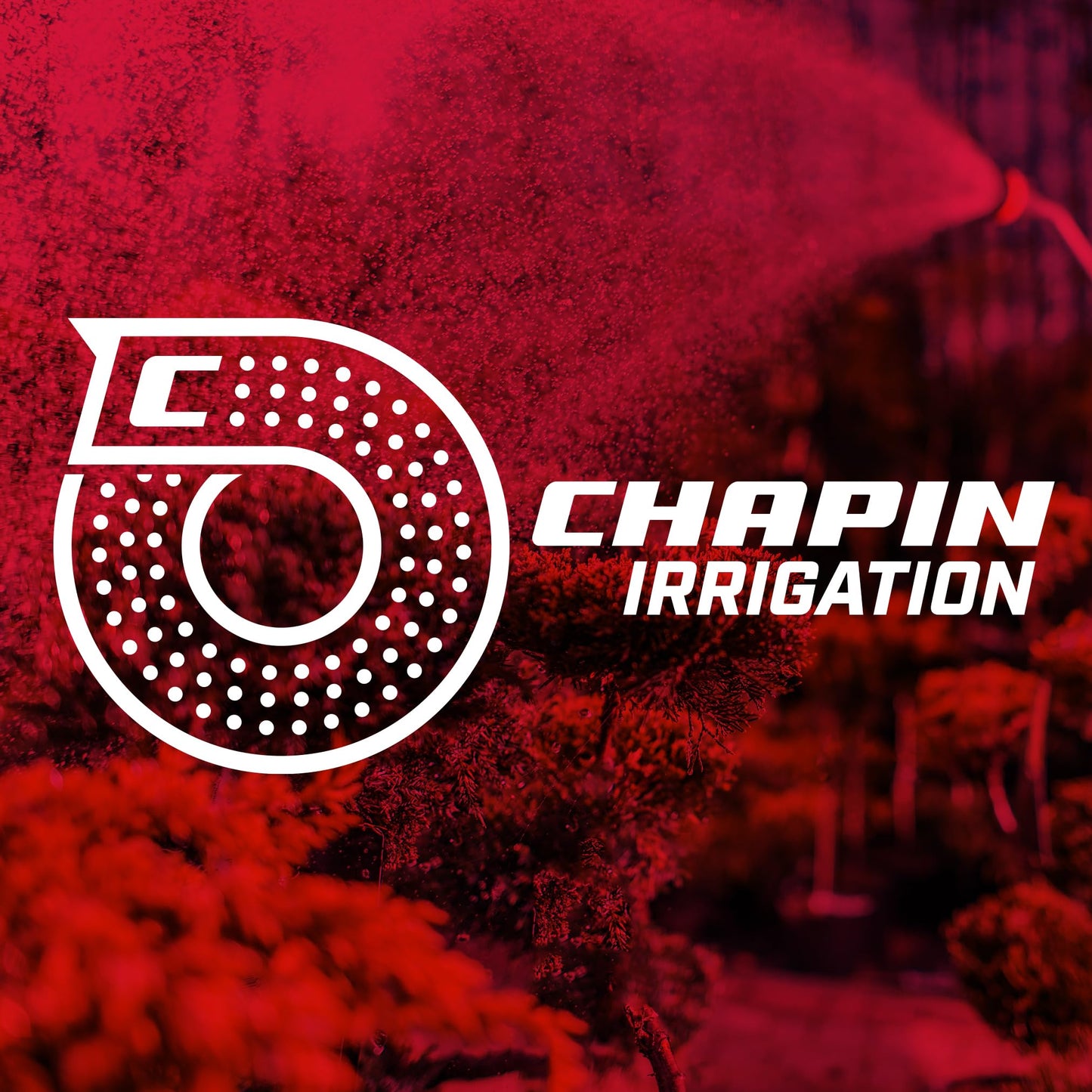 Chapin 4980: Platform Impact Sprinkler, 360 Degree Automatic With Base for Gardens and Lawns, Up to 85ft Coverage Area, Yards and Garden Watering, Red