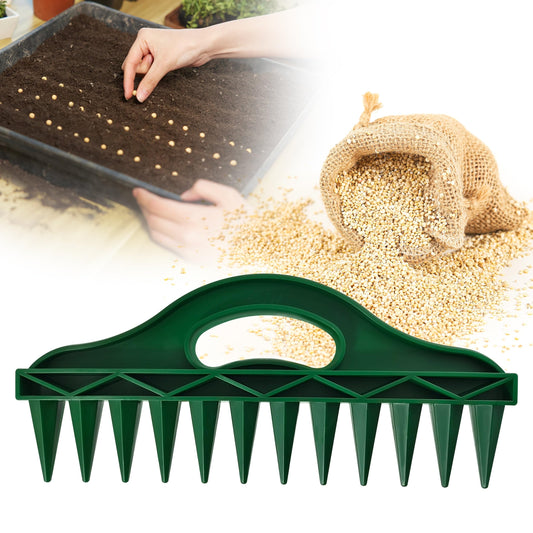 The Row Seeder – Handheld Garden Tool for Precise Seed & Seedling Spacing in Rows & Seed Trays – for Vegetables, Flowers & Herbs. Durable & Ergonomic