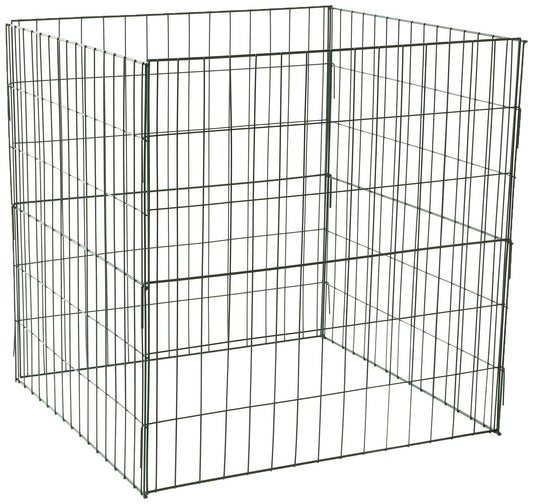 Bosmere K765 Wire Compost Bin – 30" x 30" x 30" Outdoor Composting Bin with Front Access Door, Easy-Assembly Garden Compost Container