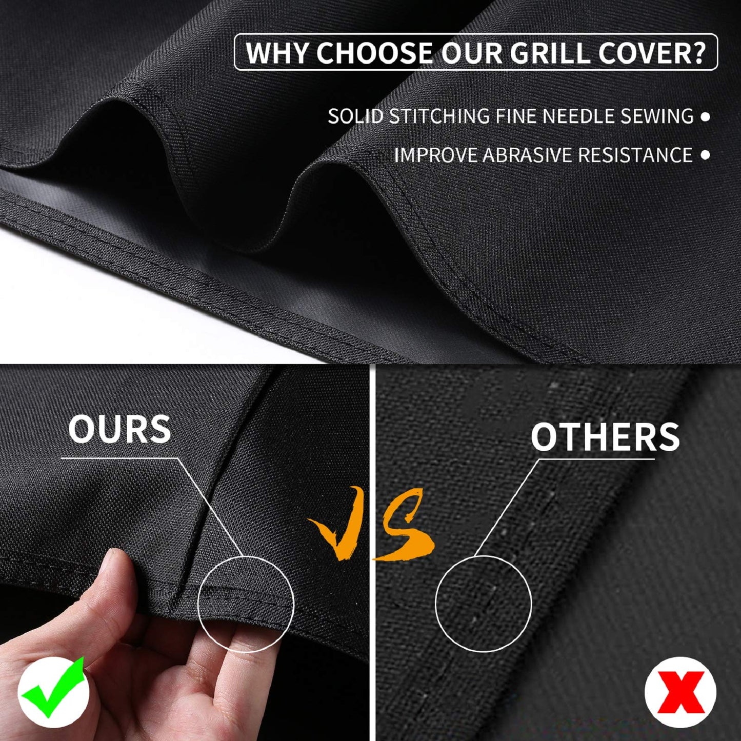 SUPJOYES Grill Cover for Weber Charcoal Kettle, 26 Inch BBQ Grill Covers, Heavy Duty Waterproof Barbecue Accessories