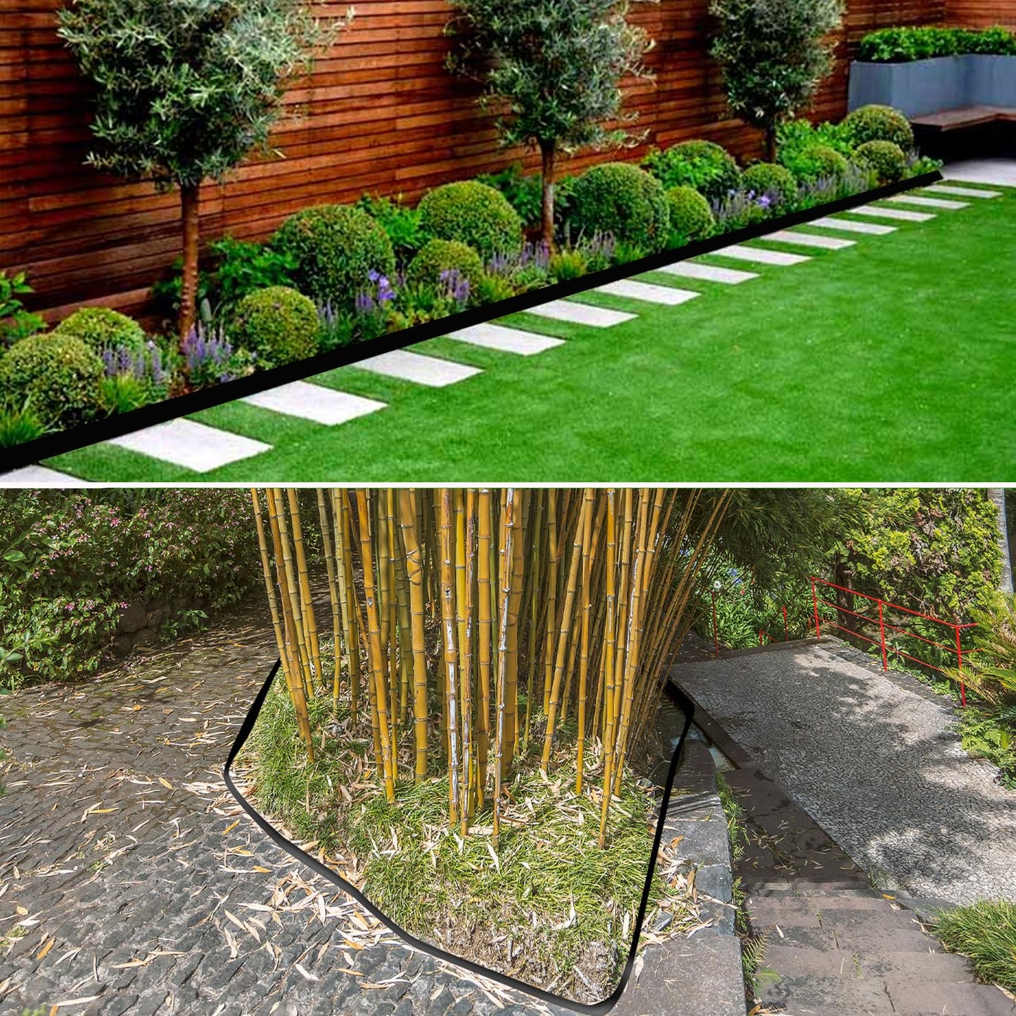 20ft x 24in x 60mil Tree Root Barrier Bamboo Barrier Rhizome Control Barrier for Landscaping and Protection Roads