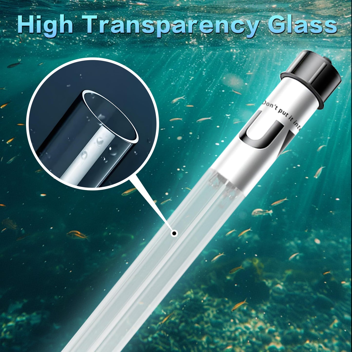 20W Pond UV Light for 100-1200 Gallon, Aquarium UV Light, UV Water Clarifier for Koi Pond, Cold Plunge, Aquarium, Swimming Pool, Spa and Fish Tank Algea Control