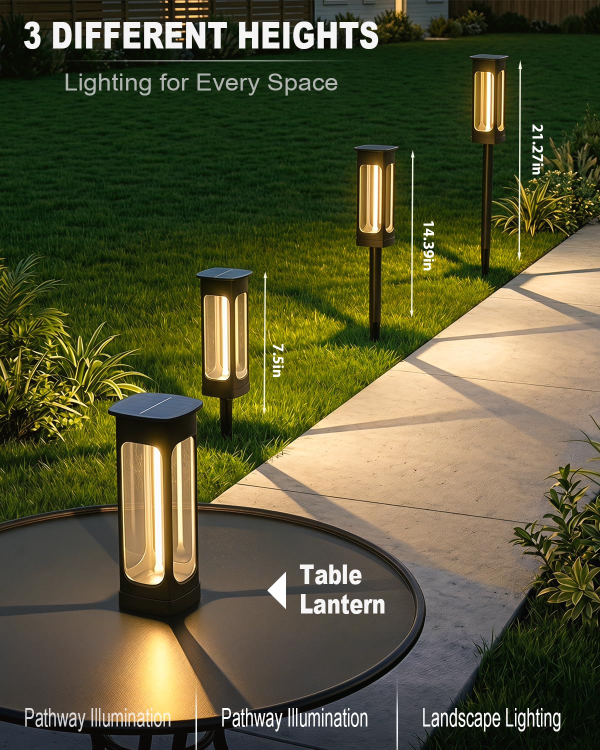 Gahomlumy 2026 Solar Lights Outdoor，6Pack Solar Pathway Lights Auto On/Off Waterproof Garden Landscape Lighting for Path, Yard, Walkway, Driveway Decor (Warm White)