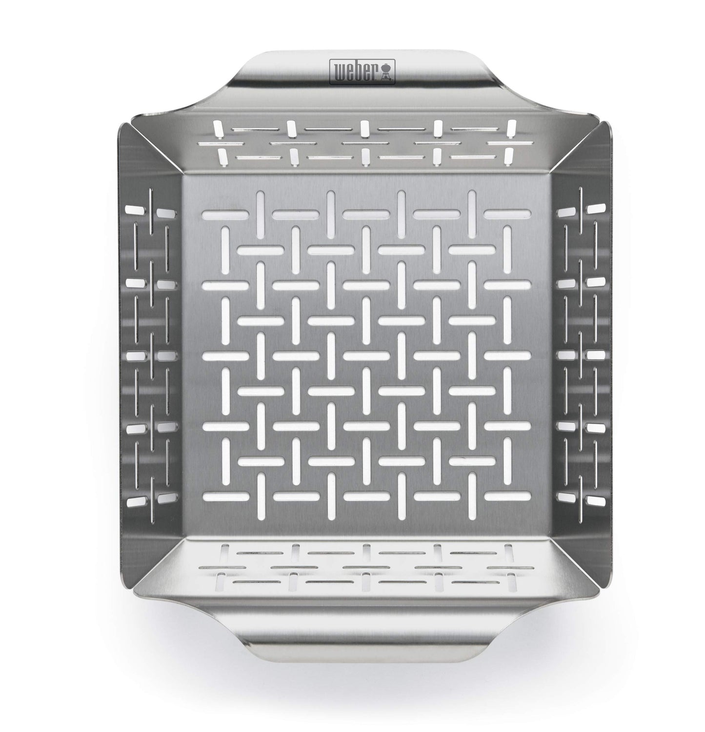 Weber Style Small Stainless Steel Vegetable Basket – Durable Grill Basket for Side Dishes, Fits All Weber Grills, Silver