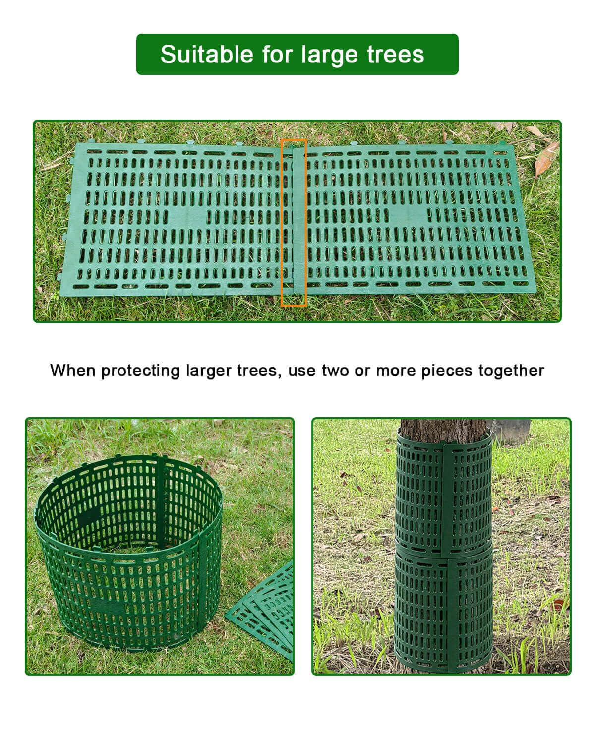 Tree Trunk Protectors Tree Bark Protectors - Splicable Tree Trunk Protector Guard Breathable Tree Protectors for Wildlife Protection (8)