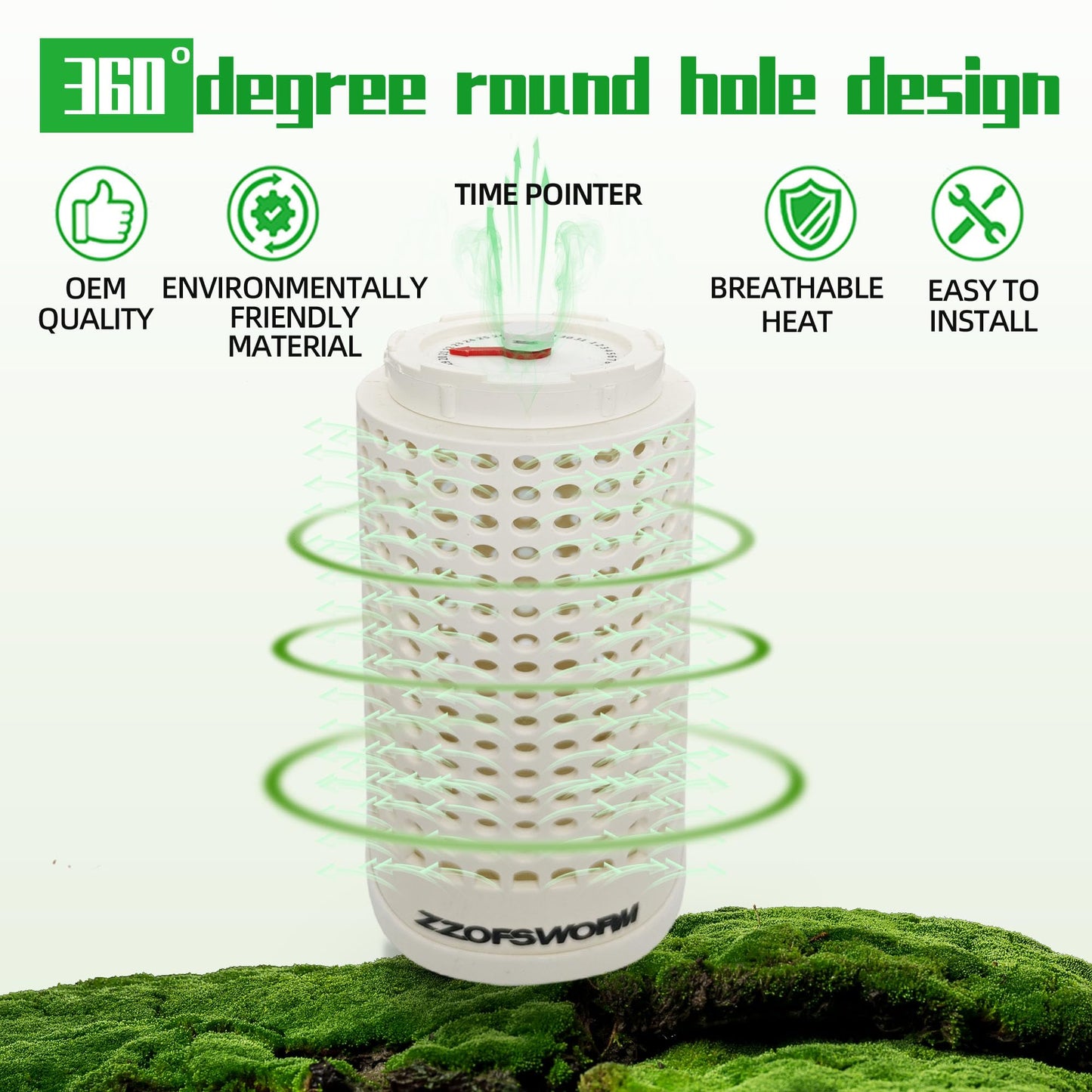 Inground Worm Farm Compost Bin Outdoor with Time Pointer for Composting System Decomposing Kitchen Waste and Raised Garden Beds (One Small)