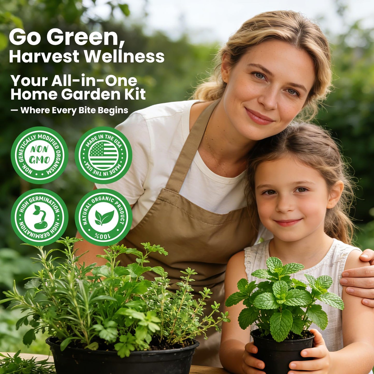 Herb Garden Starter Kit – Fruivity 12800+ 15 in 1 Herb Heirloom Seed Kits for Indoor/Outdoor Planting | Herb Indoor Garden Kit Starter - Complete Herb Garden Starter Set with Gift Packaging for Family