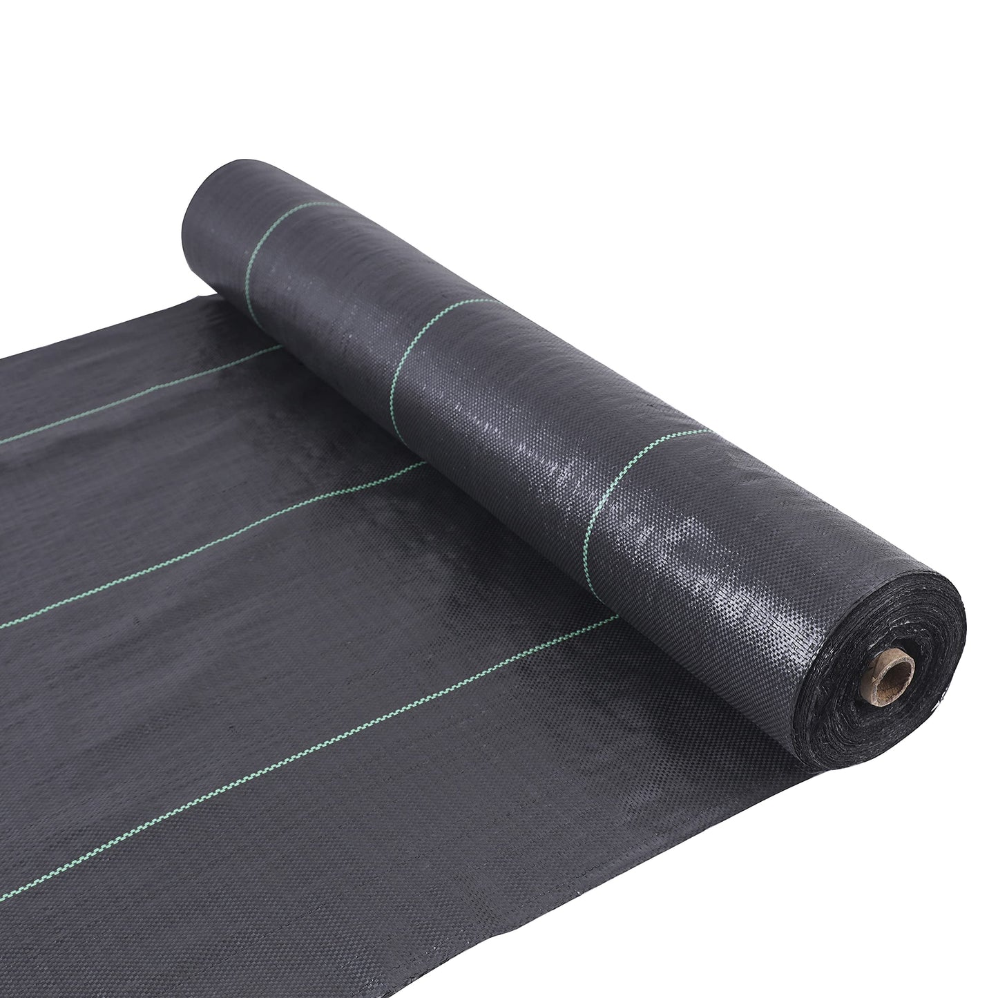EXTRAEASY 6ft x 100ft Garden Weed Barrier Landscape Fabric,Weed Block Fabric Heavy Duty 3.2OZ,Woven Mulch for Landscaping Ground Cover Weed Control Fabric, Black Garden Bed Liner