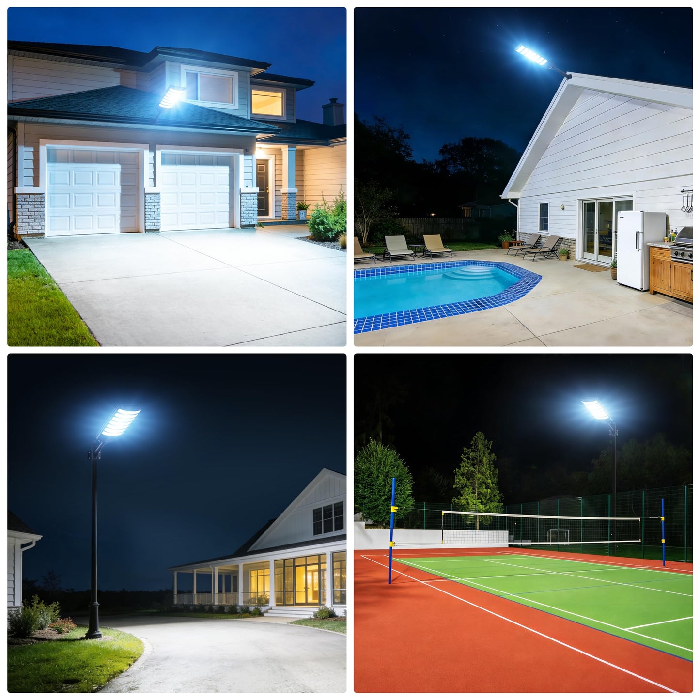 BNT 15000W Solar Street Lights Outdoor, IP67 Waterproof Commercial Solar Powered Flood Light with Motion Sensor & Remote, Dusk to Dawn Security Lighting for Yard, Farm, Parking Lot, Garage, Fence