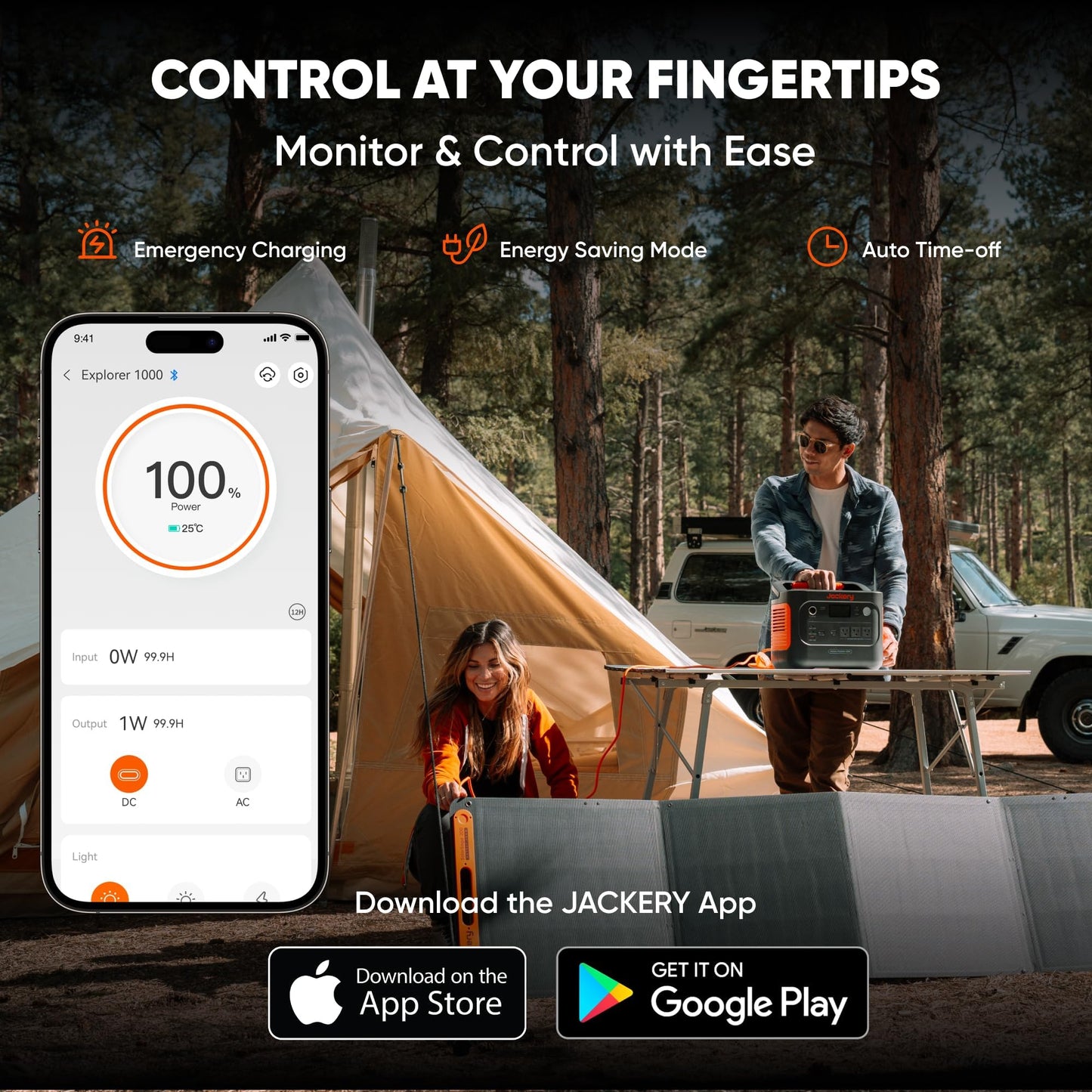 Jackery Explorer 1000 v2 Portable Power Station and Carrying Bag, 1070Wh LiFePO4 Battery,1500W AC/100W USB-C Output, 1 Hr Fast Charge, Solar Generator for for Outdoor, Camping