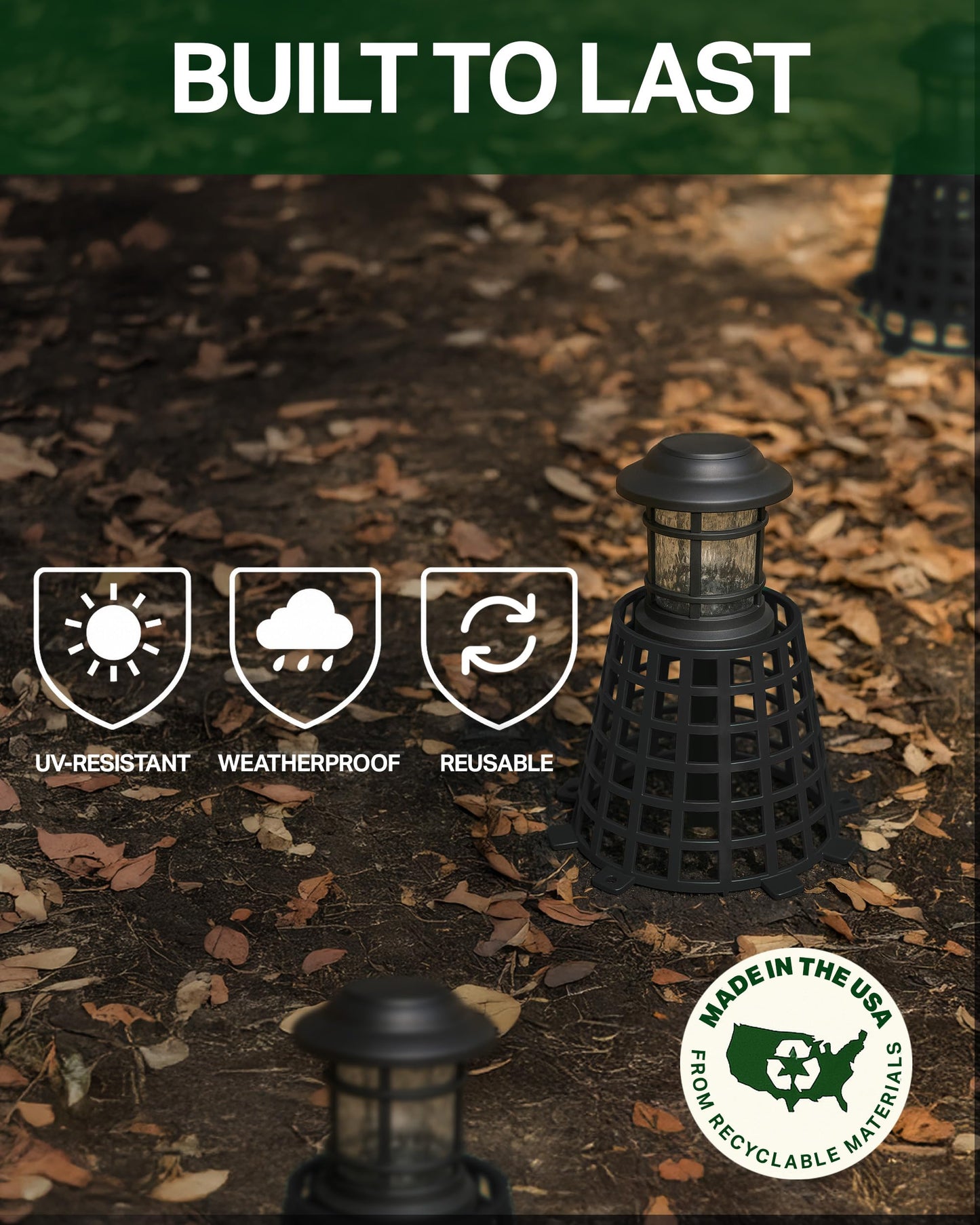 Plant Knight Tree Trunk Protectors for Saplings & Young Trees - Tree Guards Animal-Proof Wraps Against Deer, Rabbits & Rodents - UV-Resistant Weatherproof Bark Protection 3 Pack Black