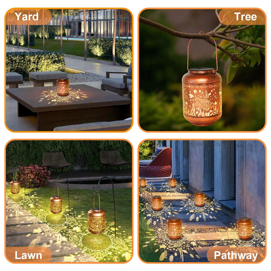 Mothers Day Gifts for Mom, Solar Lanterns Outdoor Waterproof Sea Turtle Gifts for Garden Decor, Birthday Gifts for Women Grandma Her Hanging Metal Solar Lights Ornament Outside for Yard, Patio,Pathway