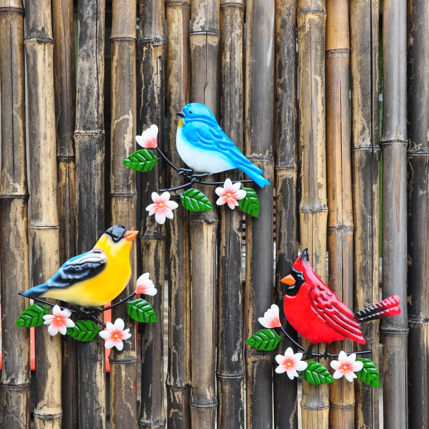 Tuokiuhn Metal Bird Wall Decor Bird Wall Art Metal Outdoor Wall Art Suitable for Garden Art Clearance Outdoor Wall Decorations for Patio Set of 3