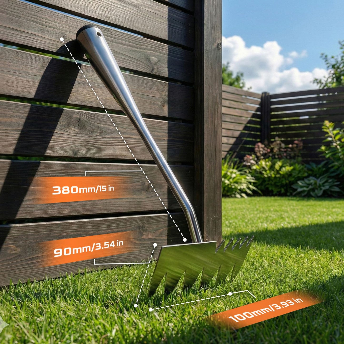 LOOHOI Weed Puller Tool, Manual Weeder with Deep Root Removal, Heavy Duty 304 Stainless Steel Weed Remover for Garden, Faster Than Step Weeders