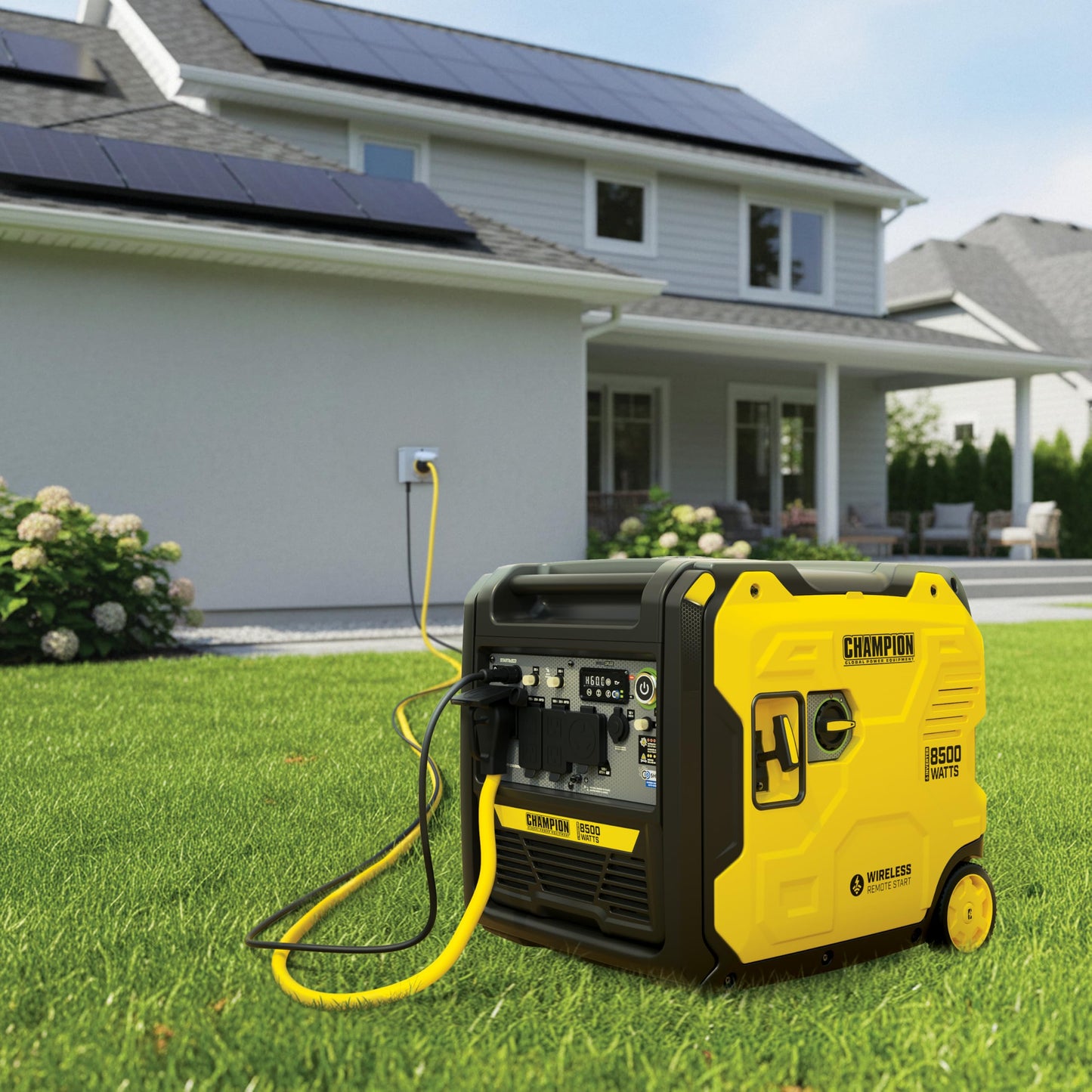 Champion Power Equipment 8500-Watt Wireless Remote Start Ultra Quiet RV Ready Portable Inverter Generator with StartLINK and Free 3-Year Warranty