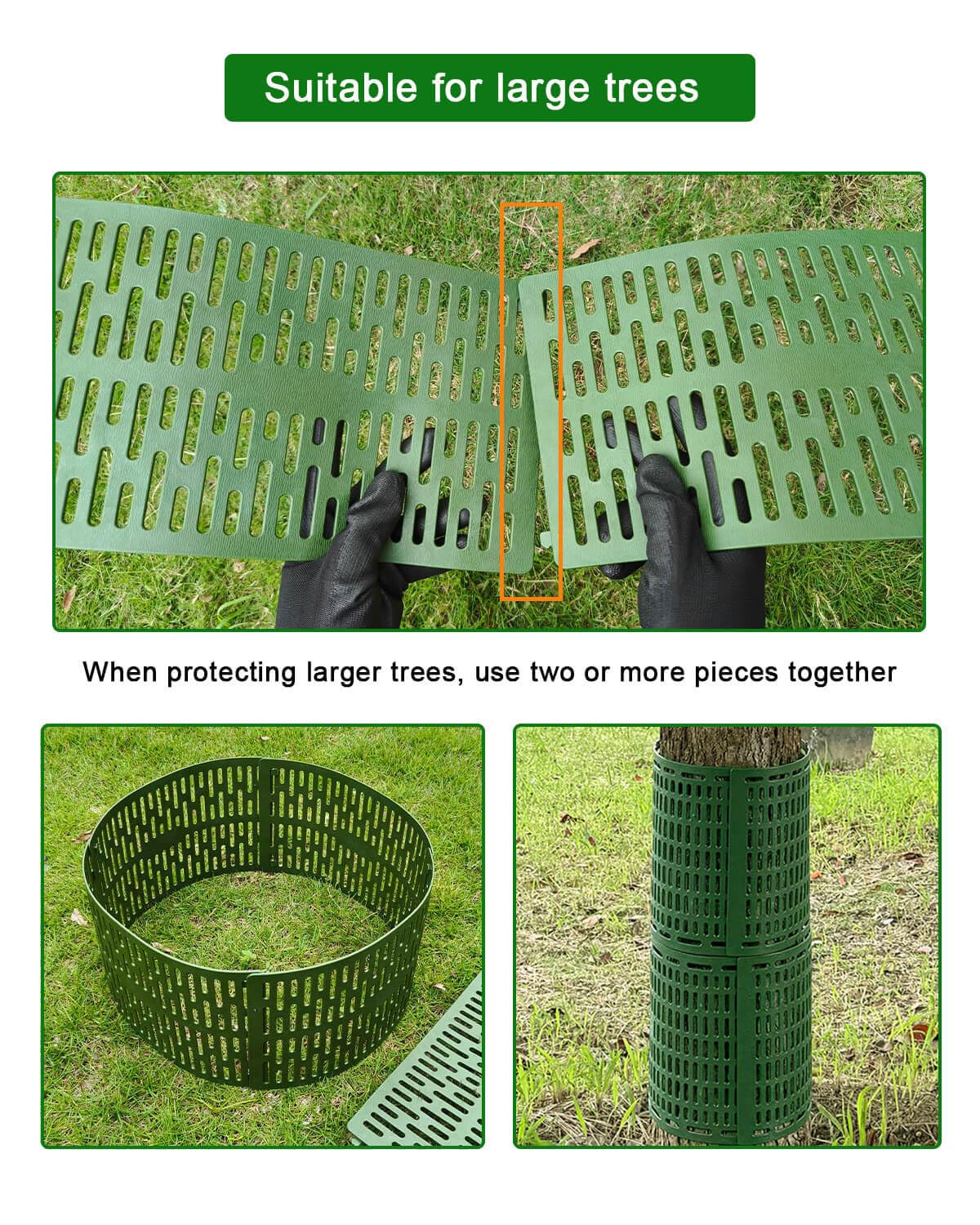 Tree Trunk Protectors Tree Bark Protectors - 8Pcs Small Tree Trunk Protector Guard Breathable Tree Protectors for Wildlife Protection