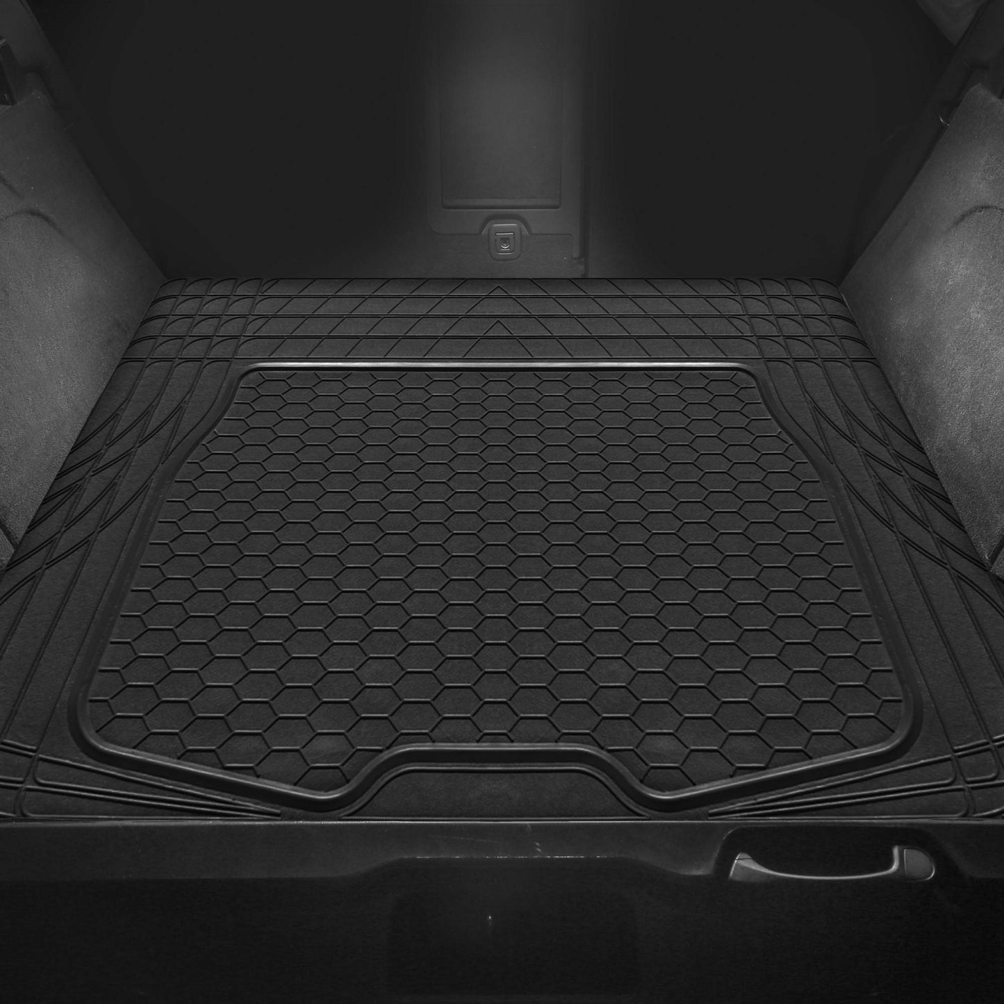 FH Group ClimaProof Universal Cargo Mat – All-Weather, Trimmable Trunk Mat (55" W x 31.5" D) – Fits Most Cars, SUVs & Trucks – Black