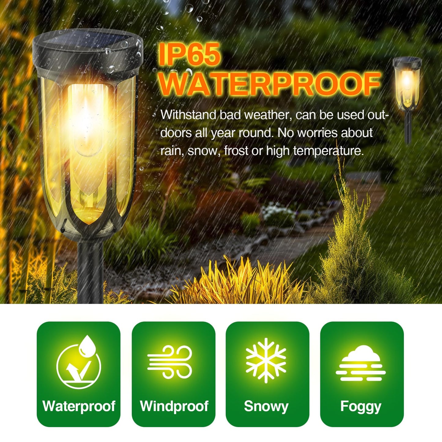 Barleit Solar Lights Outdoor 8 Pack, Solar Pathway Lights, Solar Lights Outdoor Waterproof IP65, Bright Auto On/Off Garden Lights, Solar Landscape Lights for Driveway Walkway Lawn Yard (Warm White)