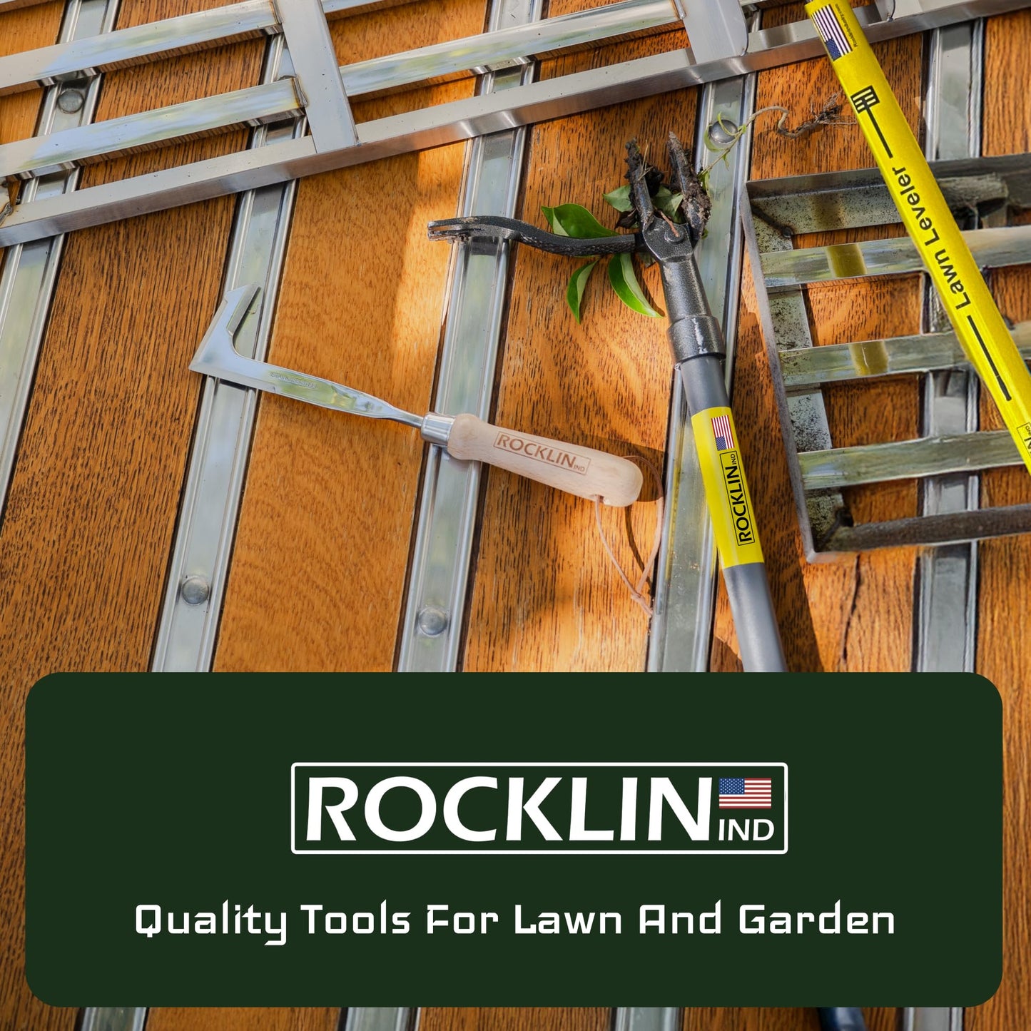 Rocklin™ Lawn Leveling Rake | Stainless Steel Surface Leveling Tool | Level Soil or Dirt Ground Surfaces Easily | 30” x 10” Ground Plate | 78” Extra Long Handle